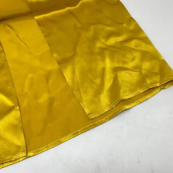 Reformation Zya Silk Yellow Dress 6 Dress - Picture 9 of 13